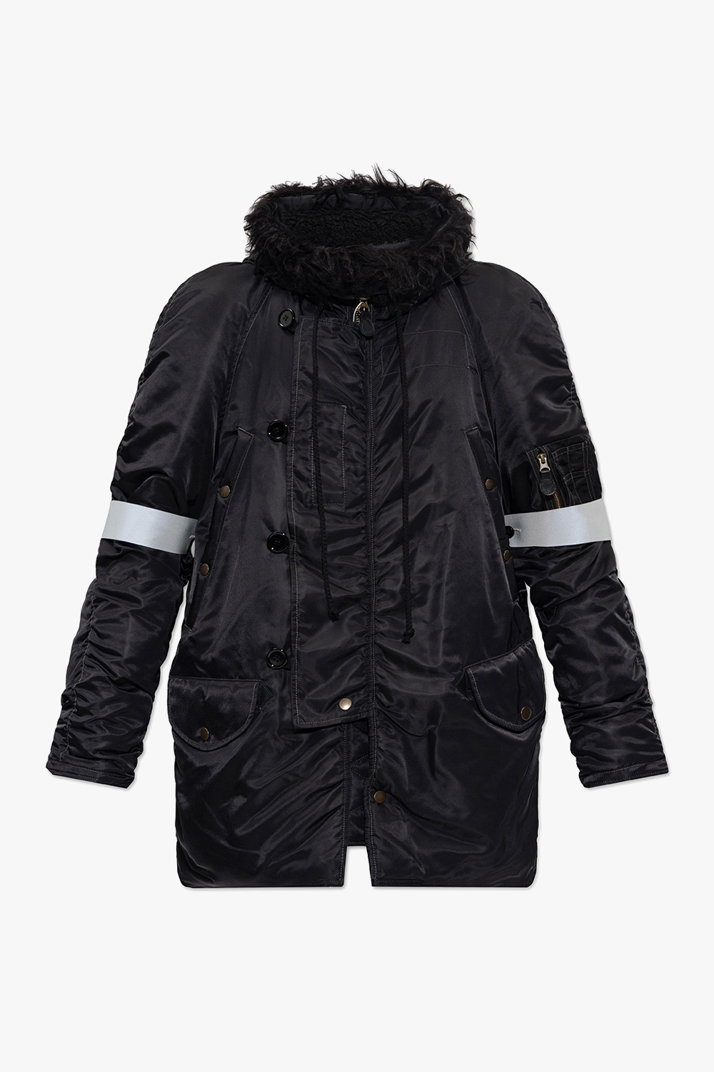 River island black new paulie parka on sale